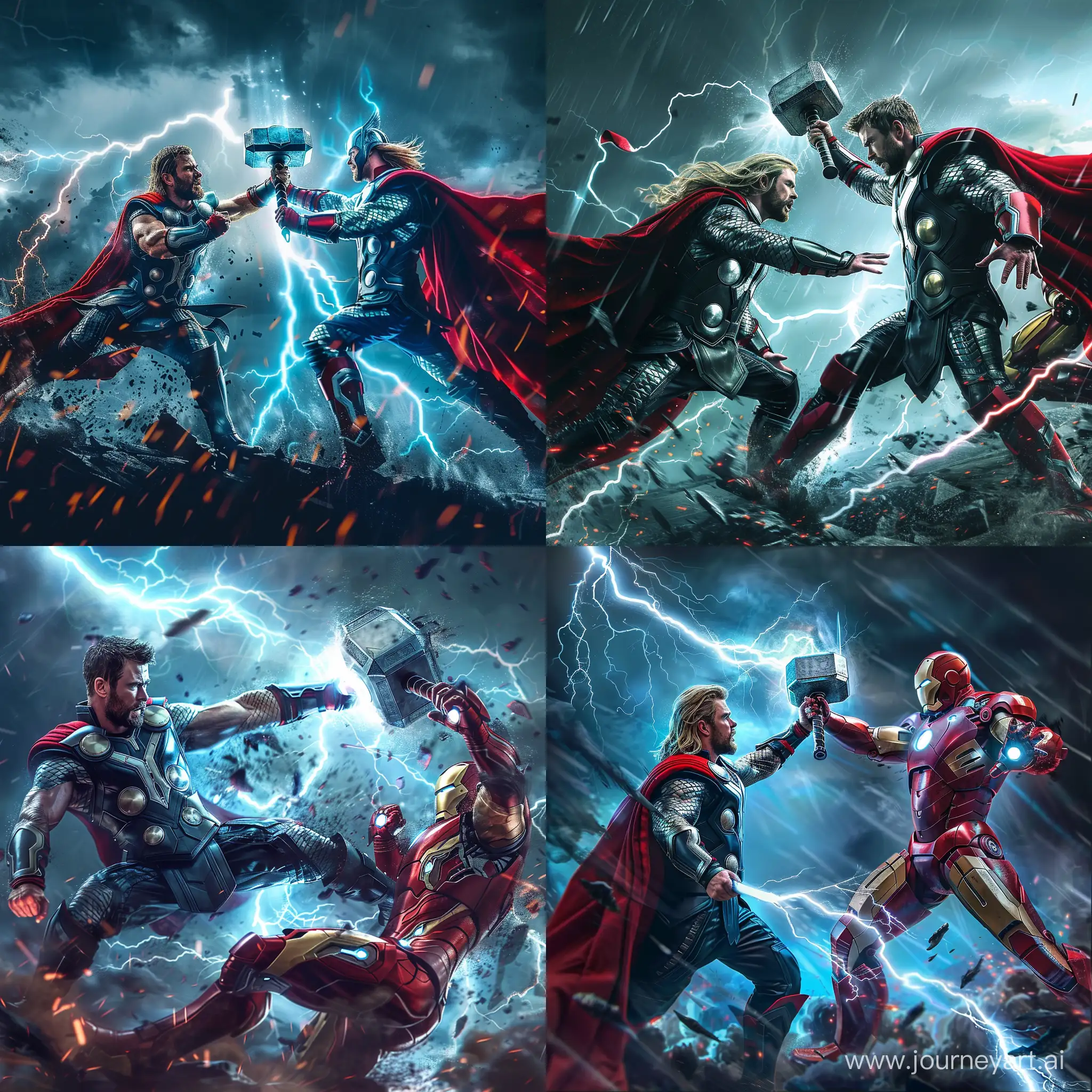 Epic-Battle-Thor-vs-Iron-Man-in-Cinematic-Thunderstorm