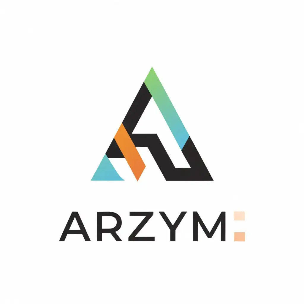 LOGO-Design-for-ArzymMedia-Sleek-Text-with-Modern-Arzym-Symbol