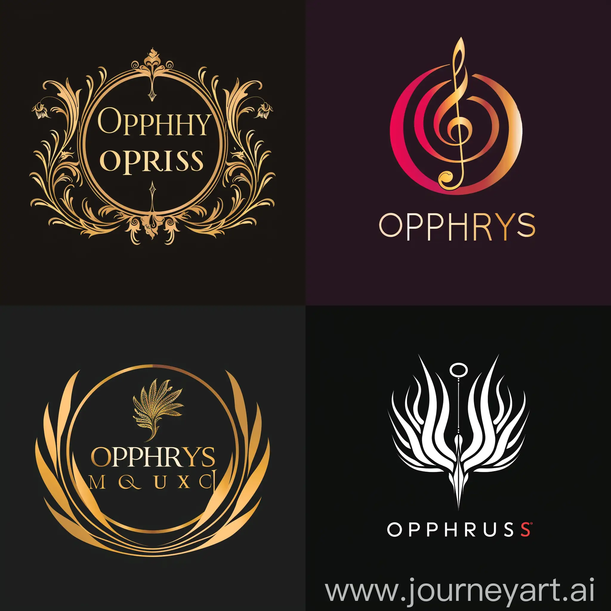 "Ophrys music" logo