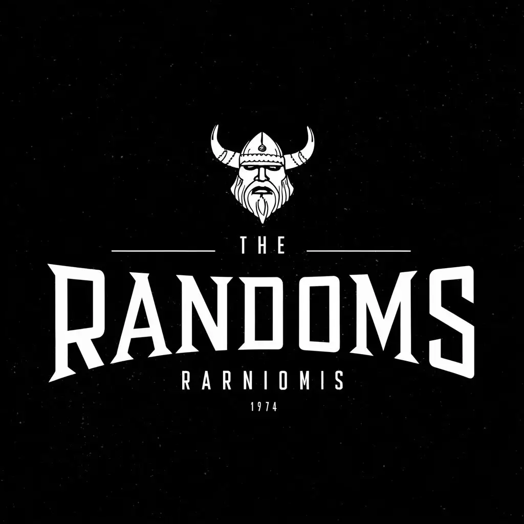 logo, Viking, with the text "The Randoms" and "1974"