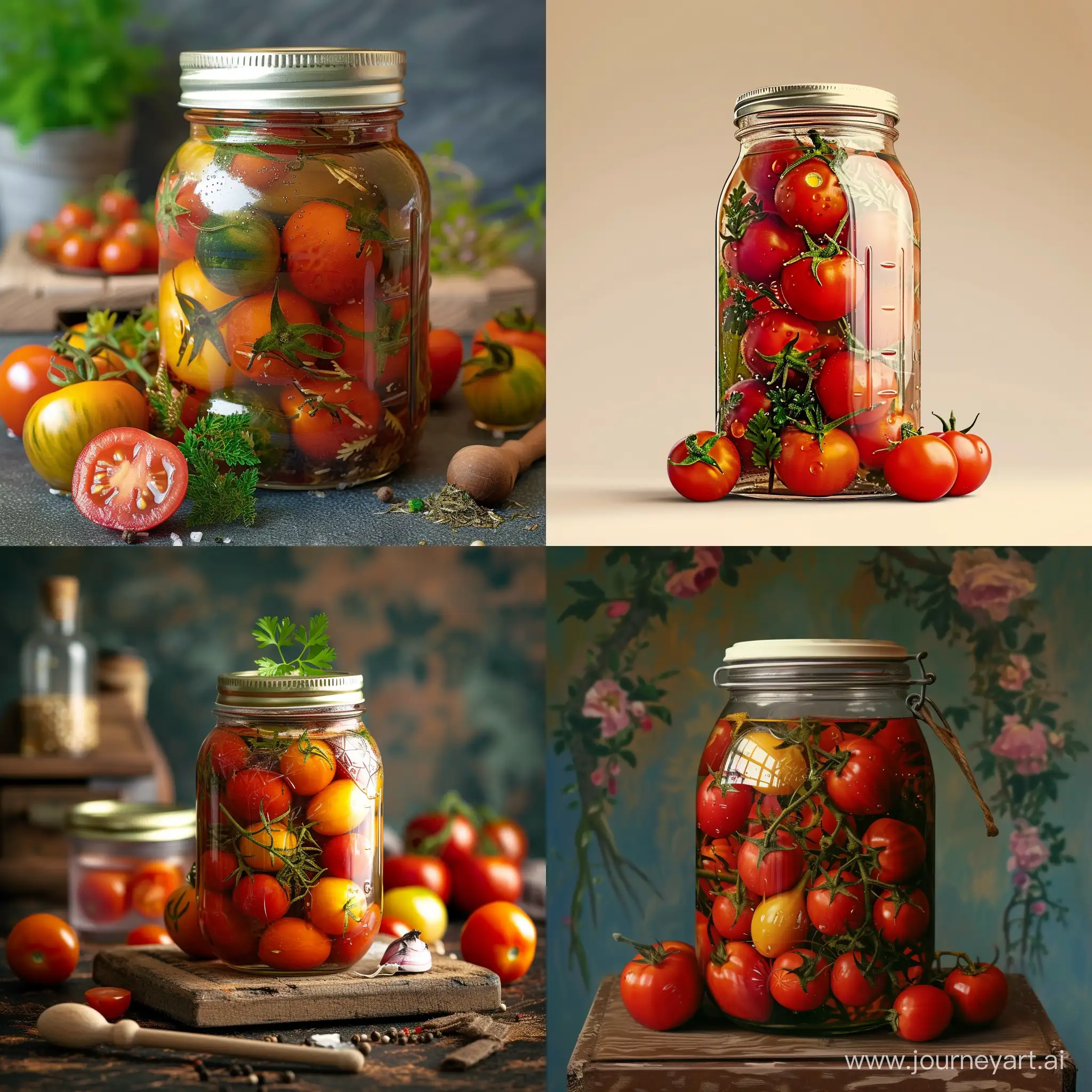 Jar-of-Marinated-Tomatoes-Realistic-Photo