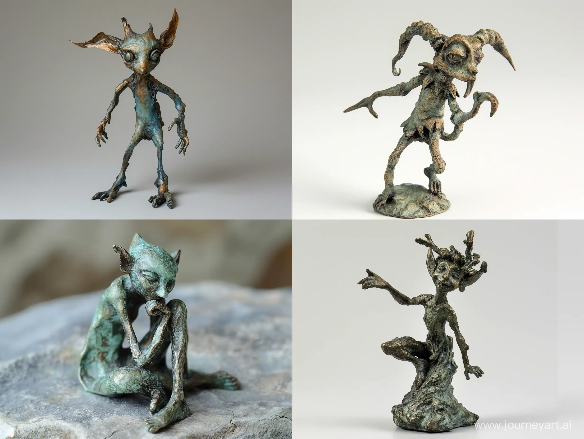 Bronze-FairyTale-Figurine-Enchanting-Imaginary-Character-Sculpture