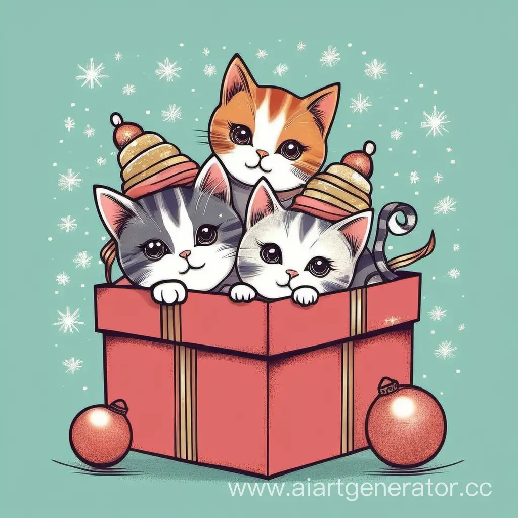 Adorable-Kittens-Celebrating-the-New-Year-in-a-Festive-Scene