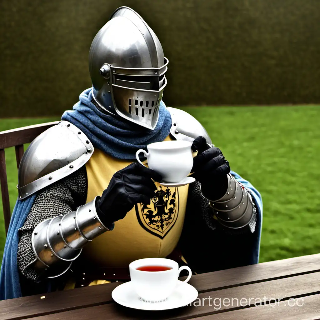 Knight-Enjoying-a-Peaceful-Tea-Break-in-Castle-Courtyard