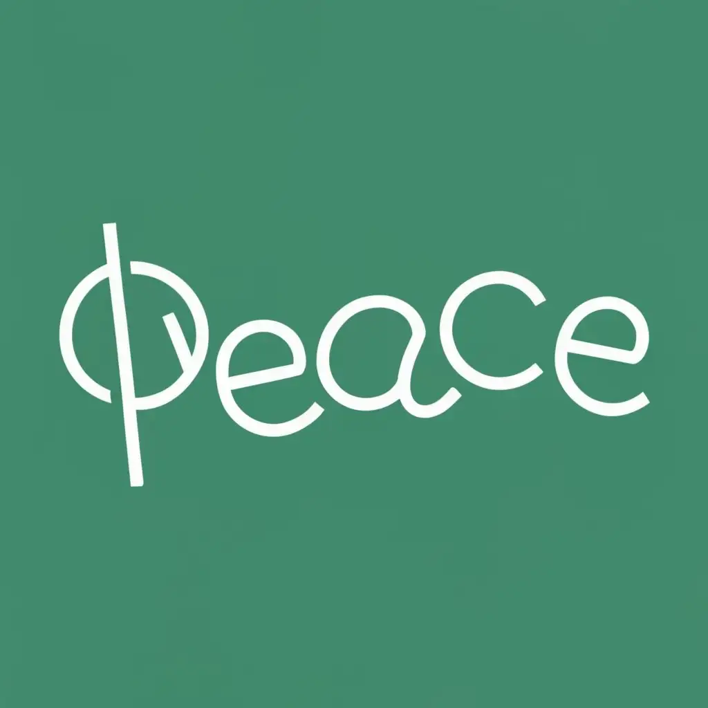 logo, peace, with the text "peace", typography, be used in Retail industry