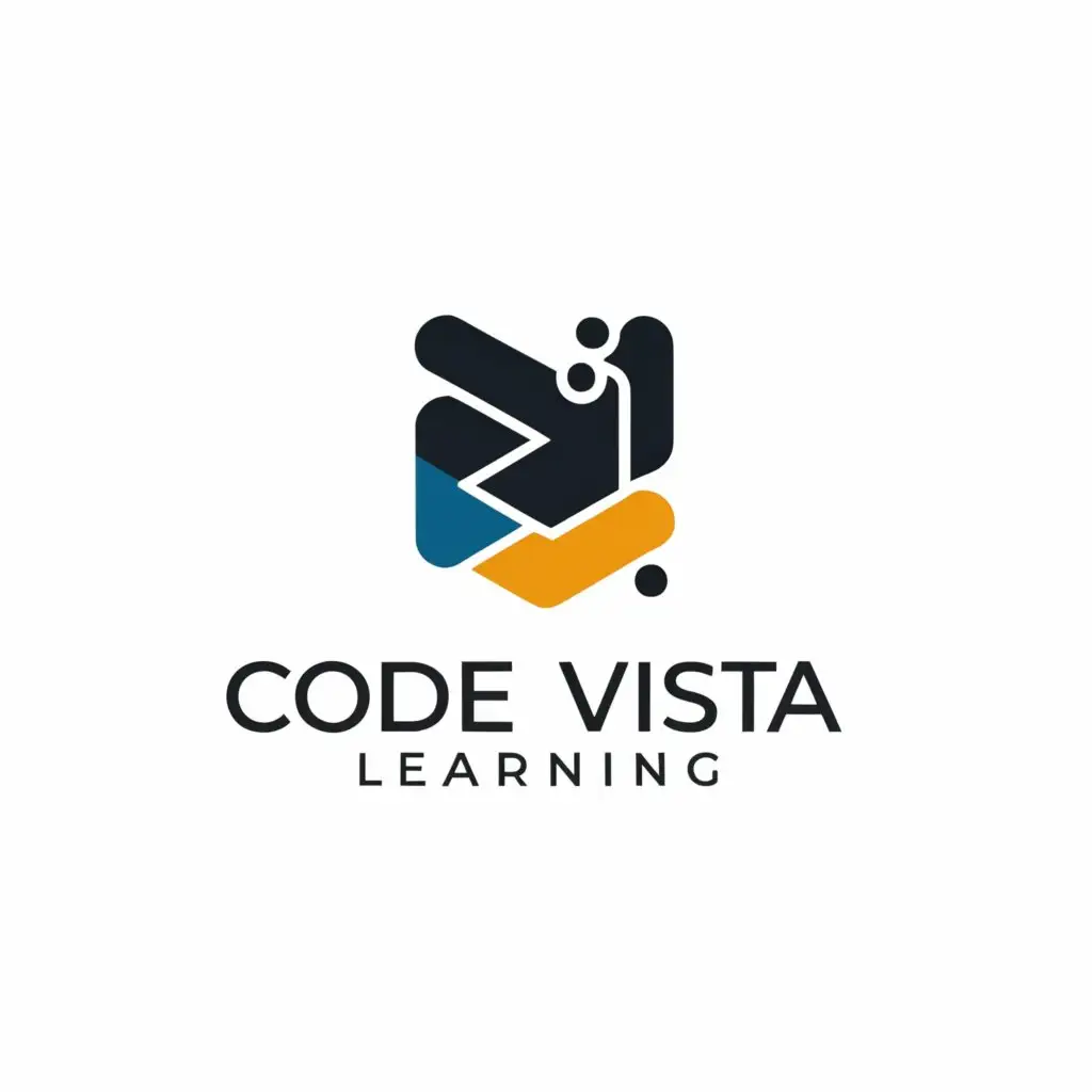 a logo design,with the text "code vista learning", main symbol:code,Moderate,be used in Education industry,clear background