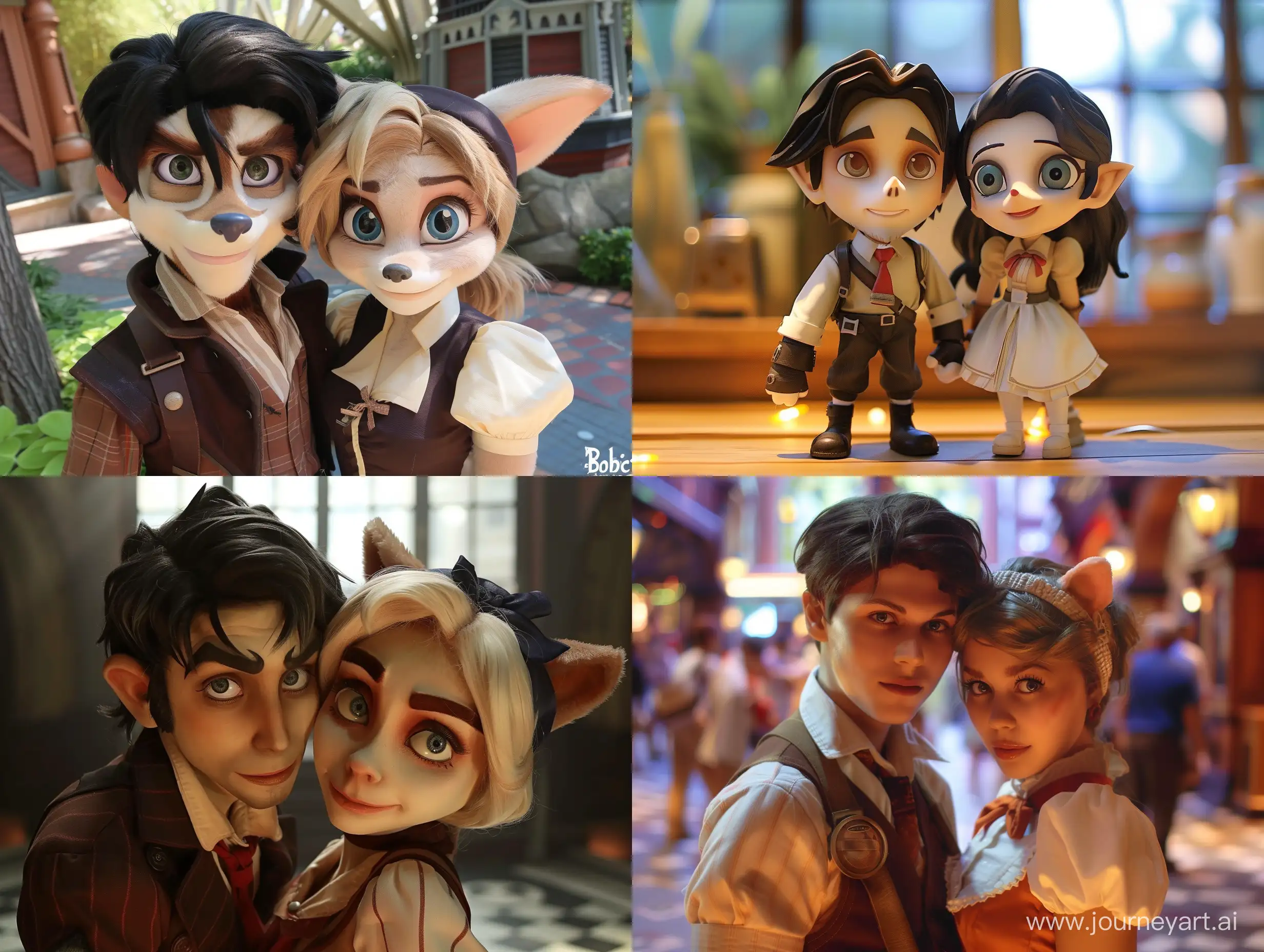 Cosplaying-Bandicoots-as-Booker-DeWitt-and-Elizabeth-from-Bioshock-Infinite
