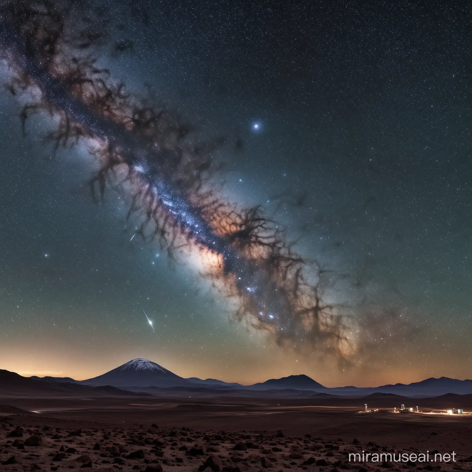 Starry Night Sky Over the Paranal Universe Galaxy