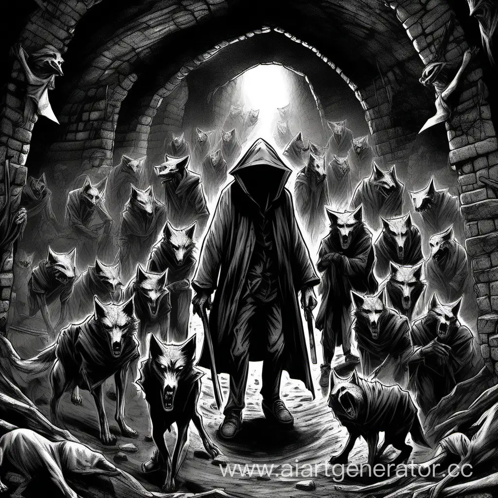Survival-in-the-Underground-Dungeon-The-Wolf-Packs-Struggle-Against-the-Plague-Ones