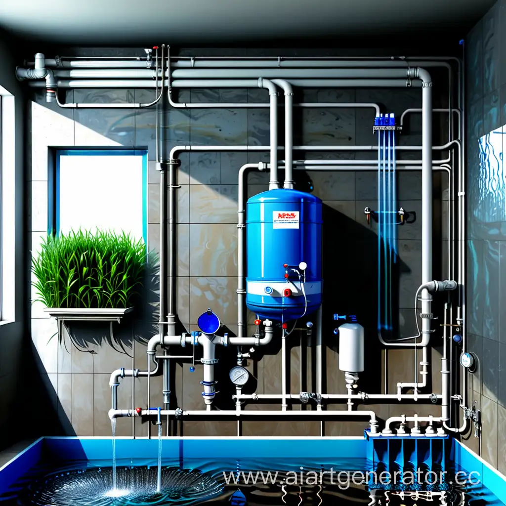 Realistic-Water-Supply-Installation-in-a-Private-House