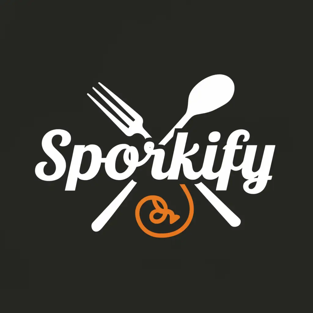 a logo design,with the text "Sporkify", main symbol:Spork,Moderate,be used in Retail industry,clear background