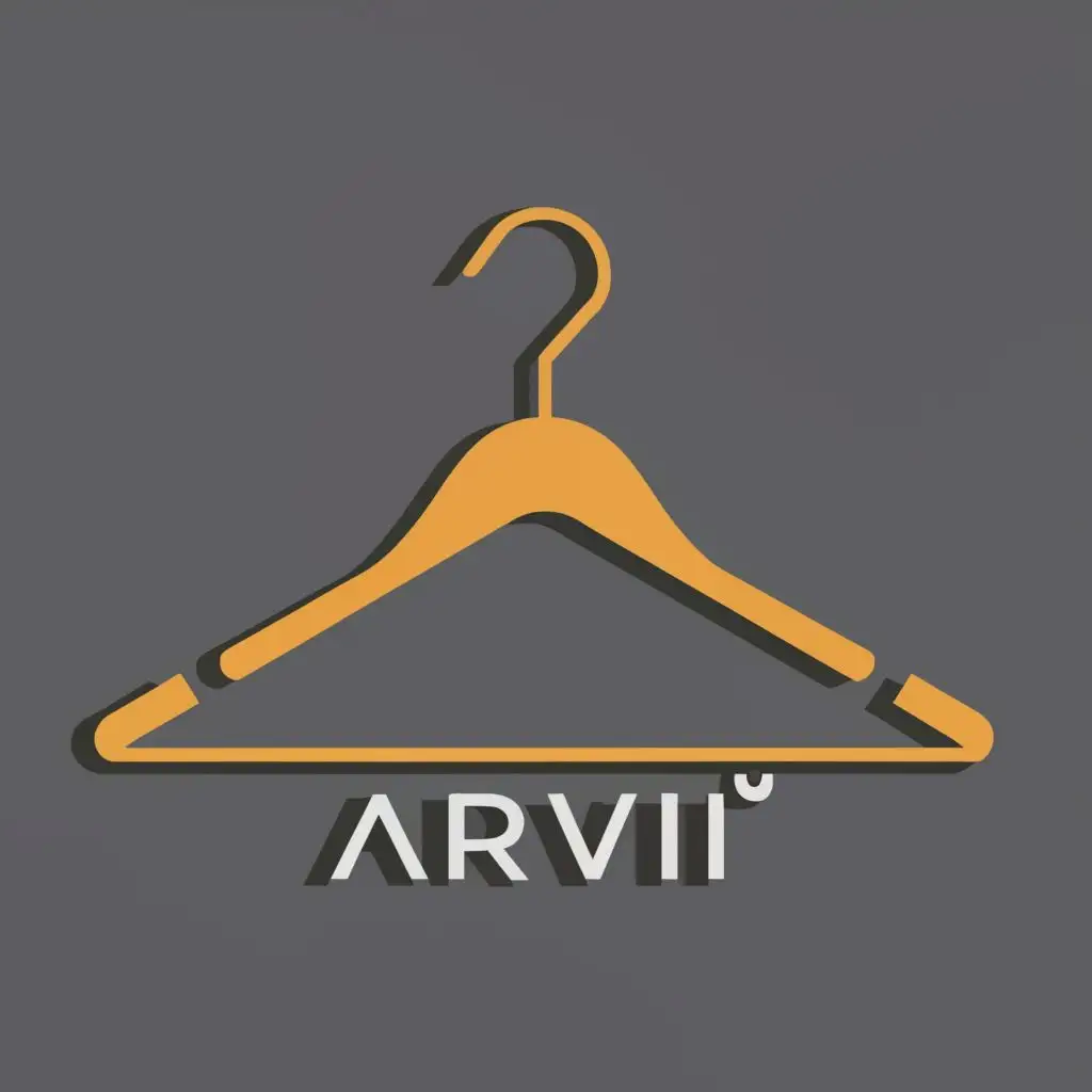 LOGO-Design-for-Arvi-Elegant-Hanger-Icon-with-Custom-Typography