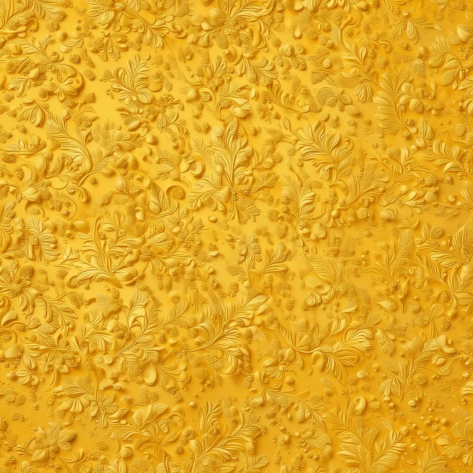 Shimmering Elegance on a Lavish Yellow Canvas