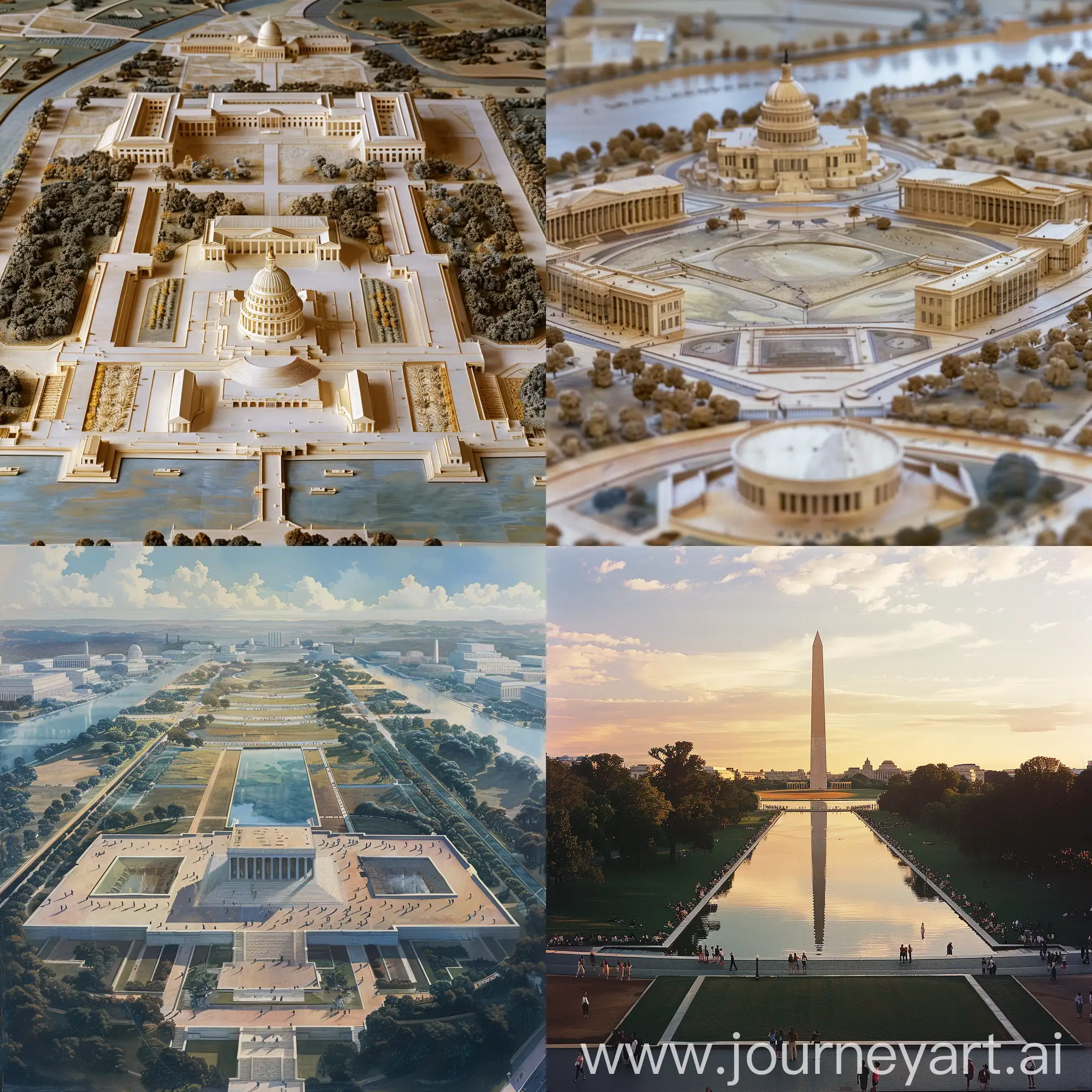 Established in 1790, D.C. became the capital to promote unity among the states. Its grand design by Pierre L'Enfant reflects the aspirations of a growing nation. Scale 9:16