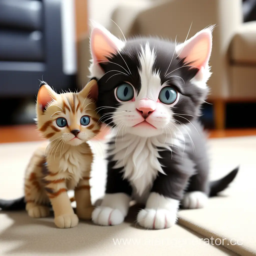 Adorable-Kitten-Gav-and-Puppy-Meows-Playful-Friendship
