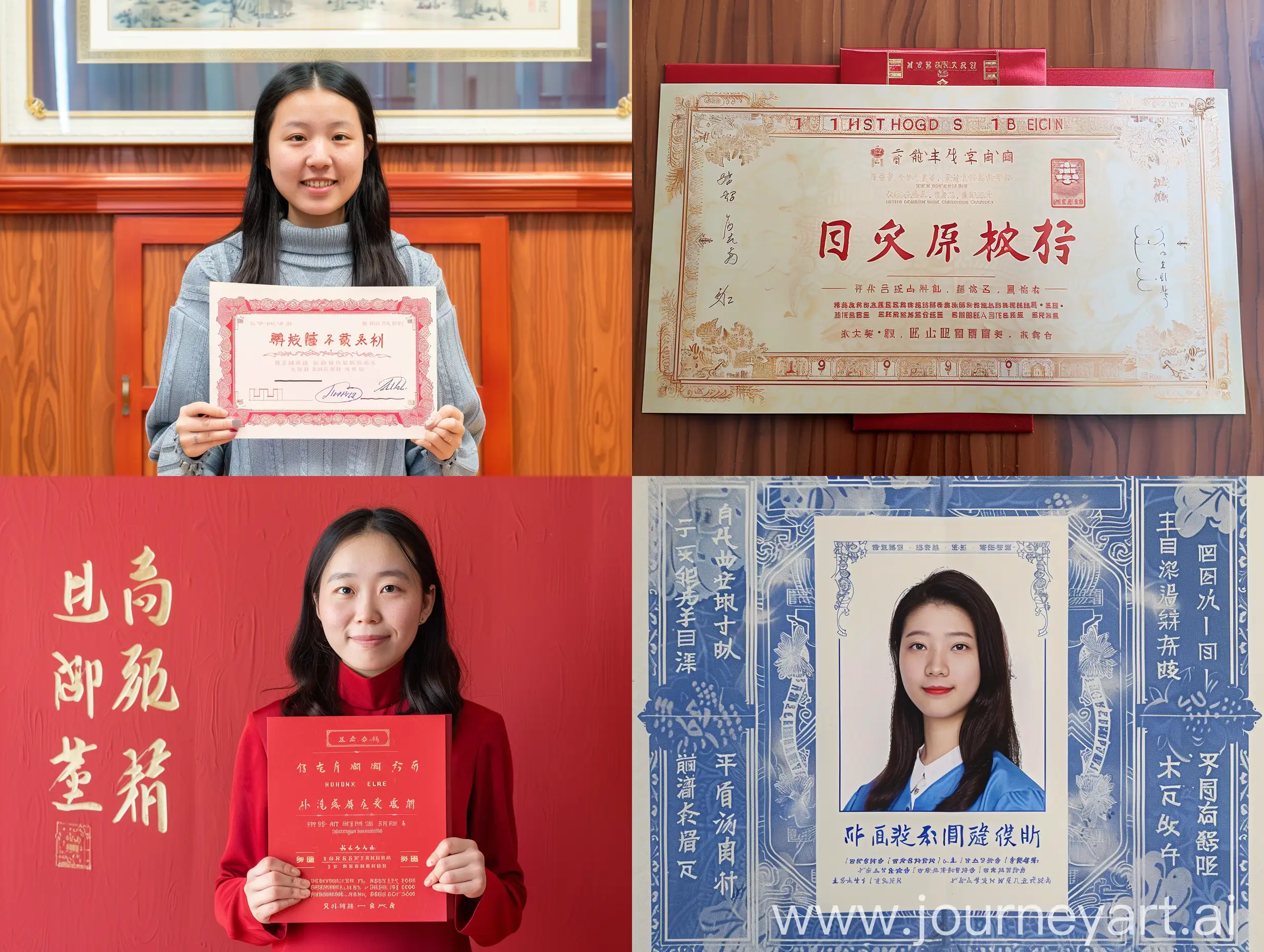 Hongxing-Elke-Scholarship-Honor-Certificate-Celebratory-Award-for-Achievement