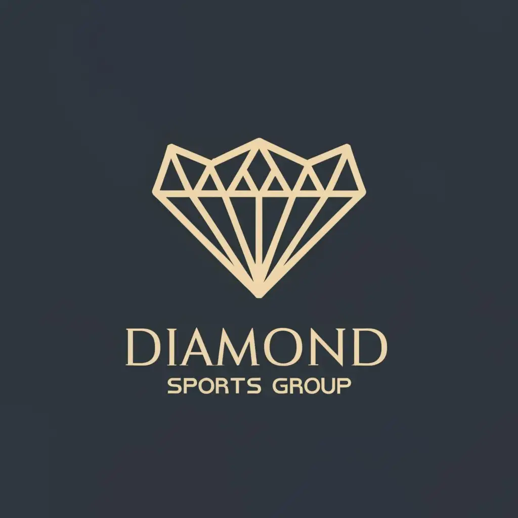 a logo design,with the text "Diamond Sports Group", main symbol:Diamond shape ,Moderate,be used in Technology industry,clear background