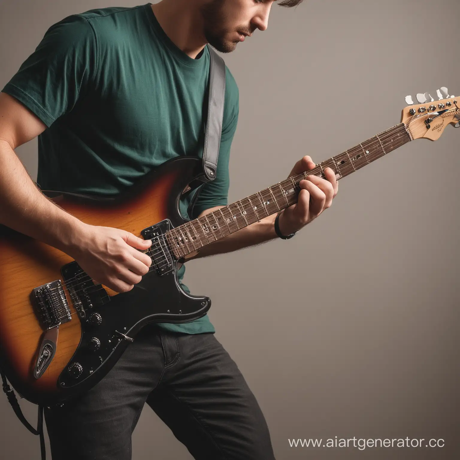 Young-Musician-Performing-with-Electric-Guitar-on-Stage