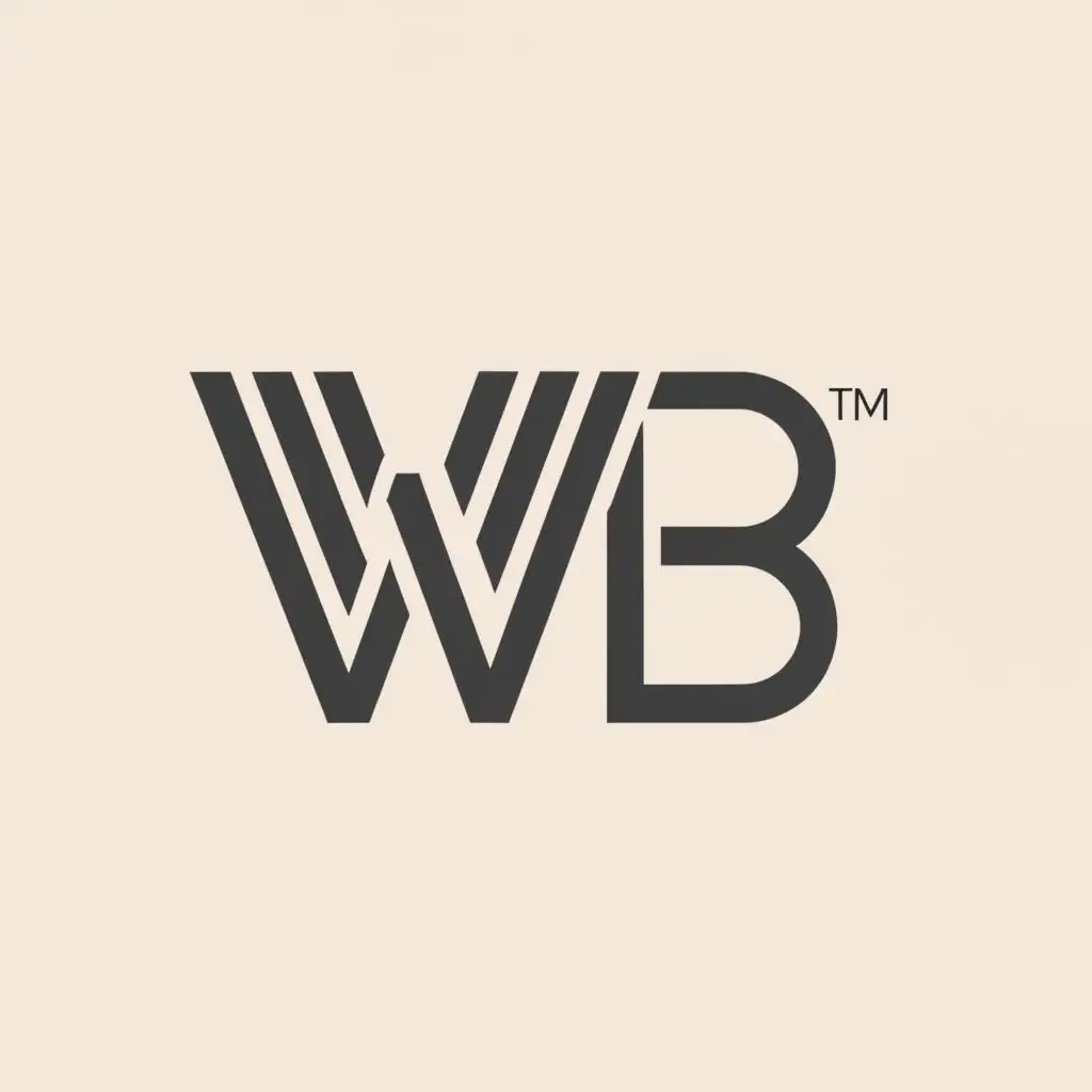 a logo design,with the text "WB", main symbol:WB,Moderate,clear background