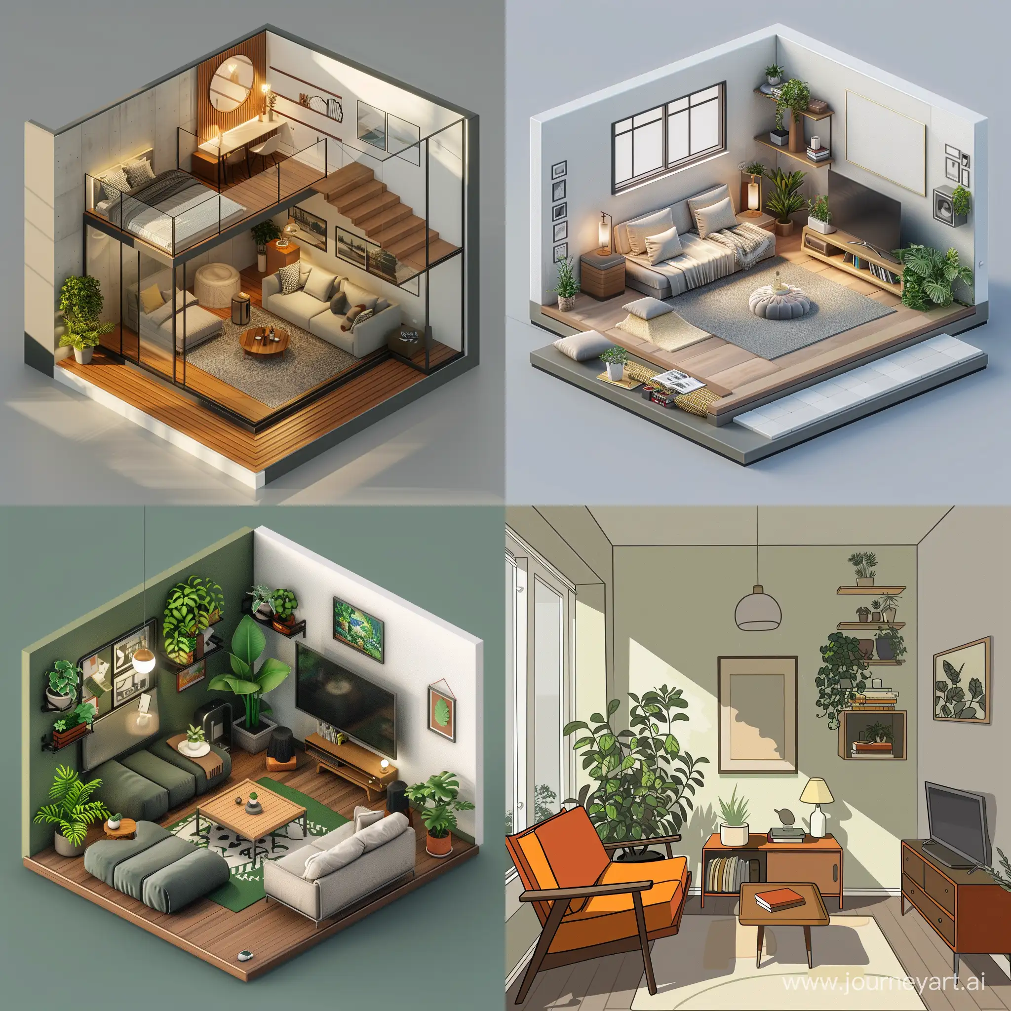 I need to desing the interior of a room that is spacious and cozy to ct=reate a desing in figma