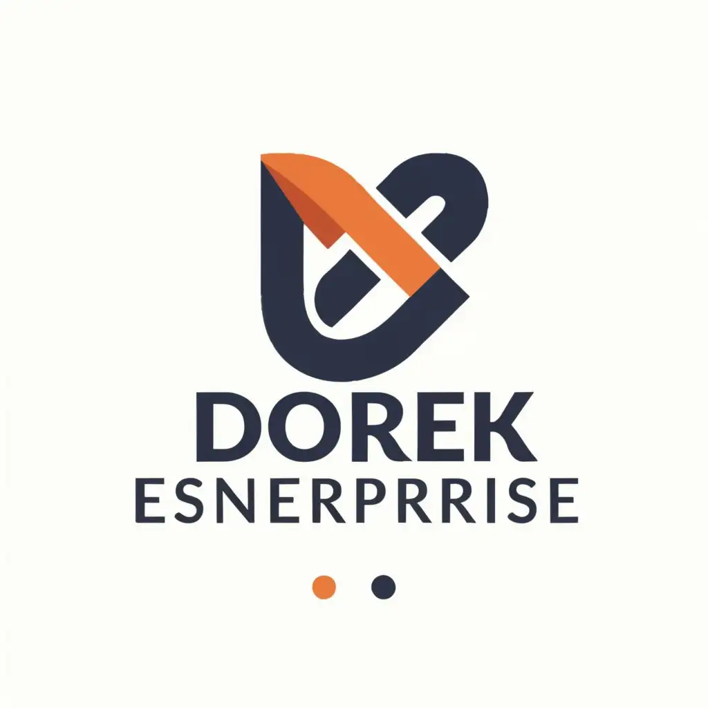 logo, business, with the text "Dorek Enterprise", typography