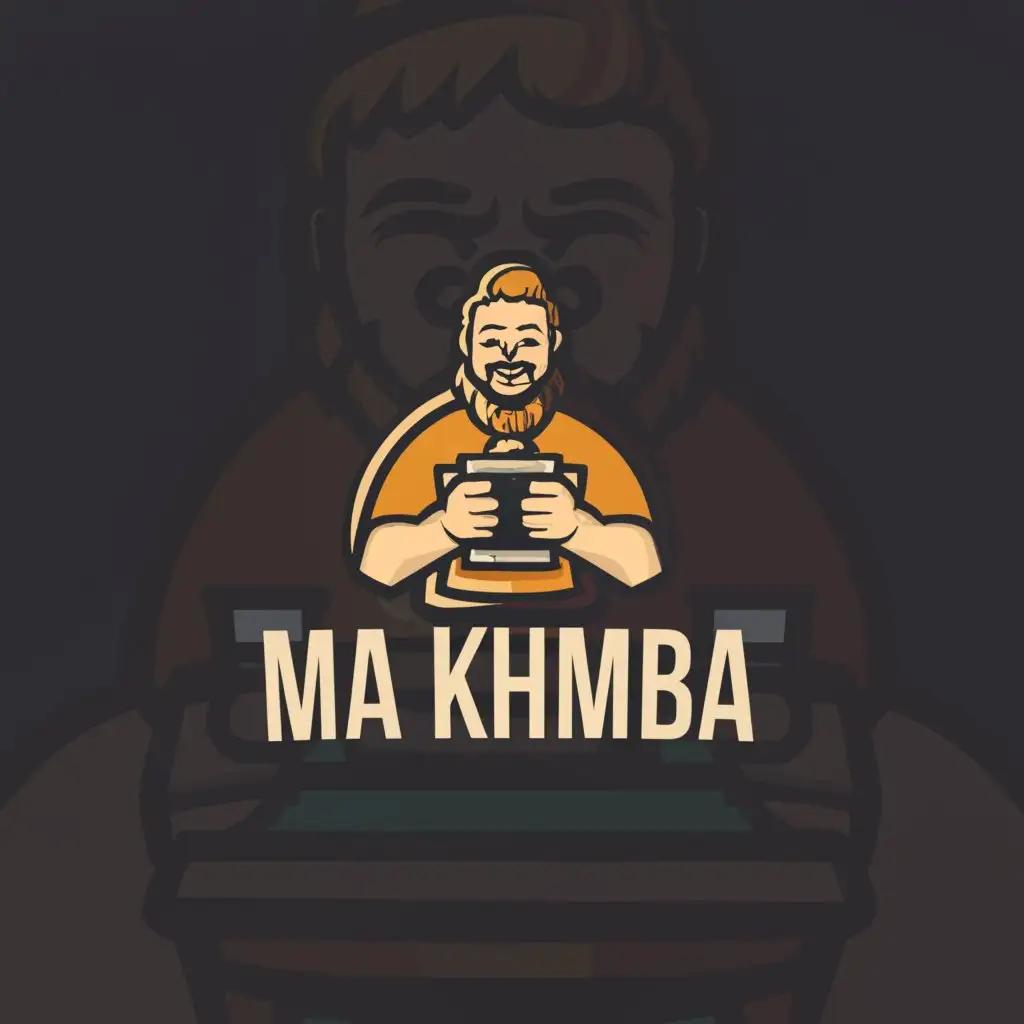 LOGO-Design-For-Ma-Khamba-Cheerful-Man-Holding-Beer-on-Clear-Background