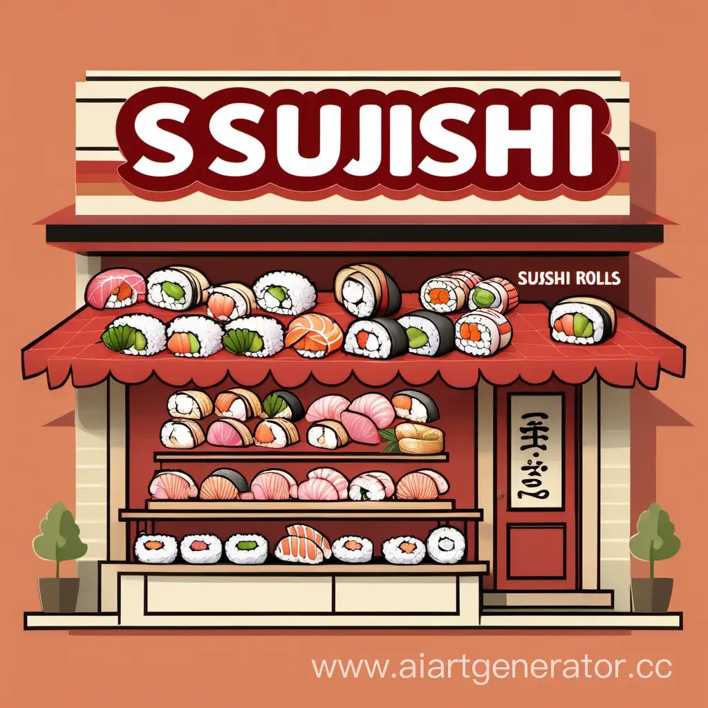 обложка дял магазина суши и роллов
