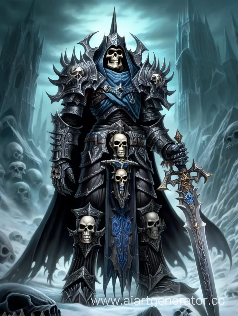 The-Dread-Lord-and-His-Fearsome-Retinue-Lich-Death-Knight-and-Godslayer