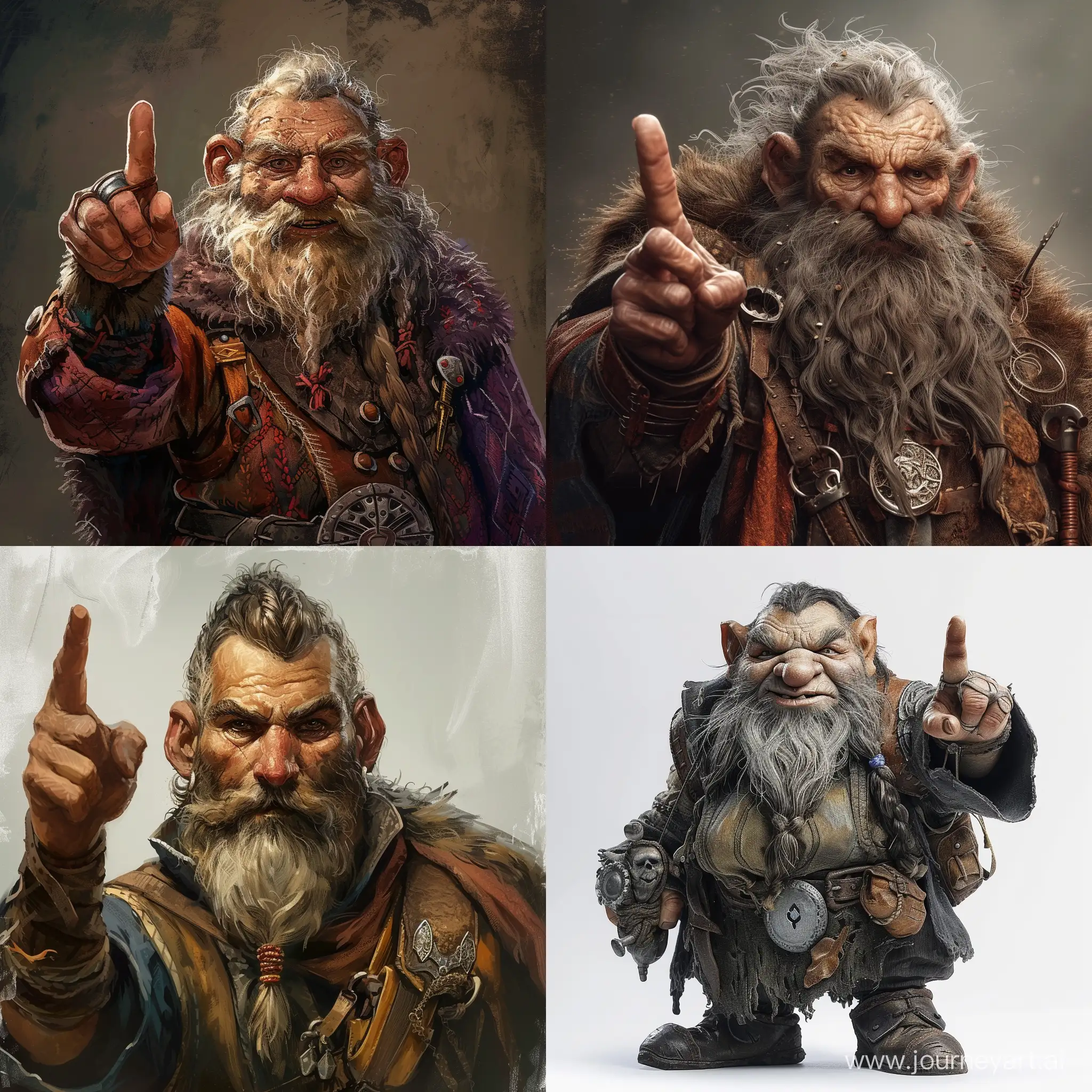 Fantasy-Male-Dwarf-with-Raised-Finger