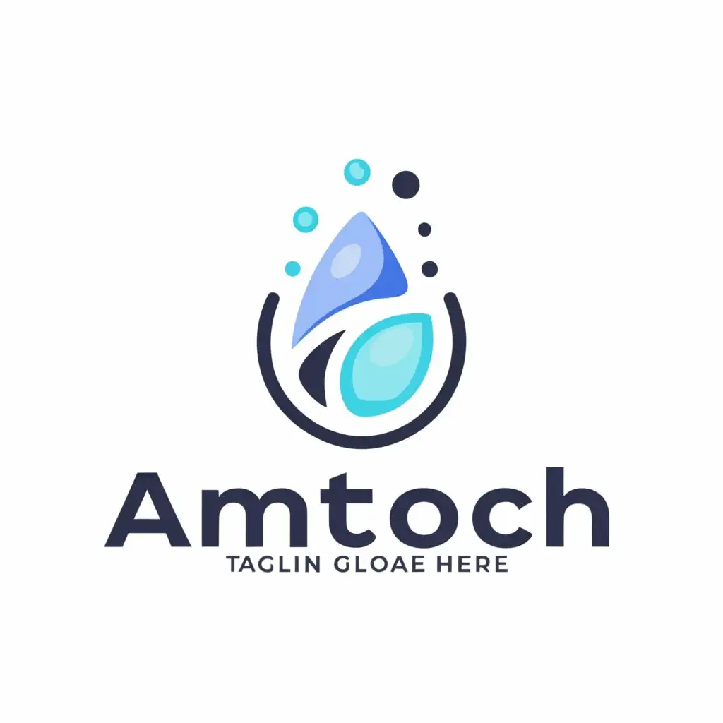 a logo design,with the text "Amatoch", main symbol:Detergent,Moderate,clear background