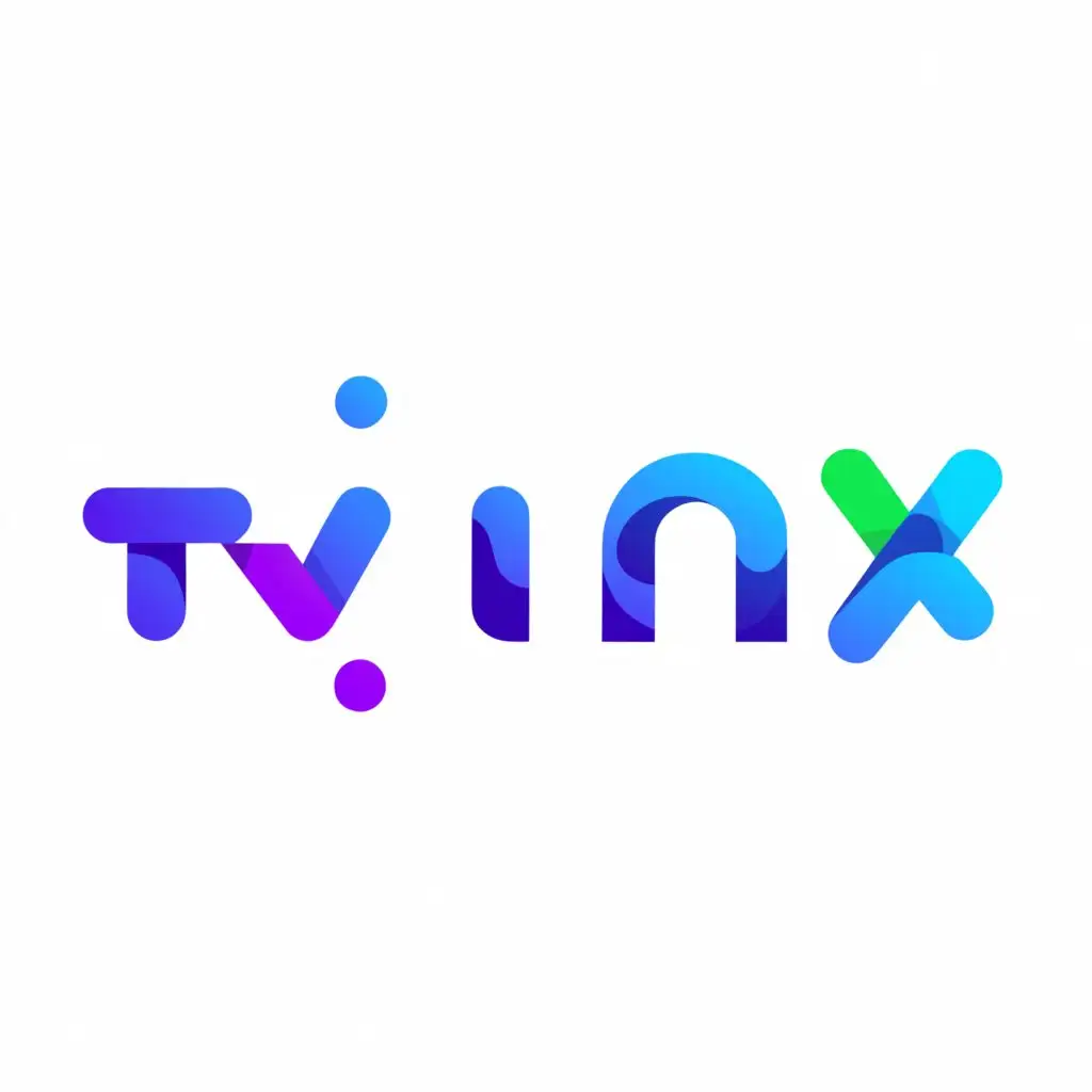 a logo design,with the text "TWINX", main symbol:TWINX,Moderate,be used in Internet industry,clear background