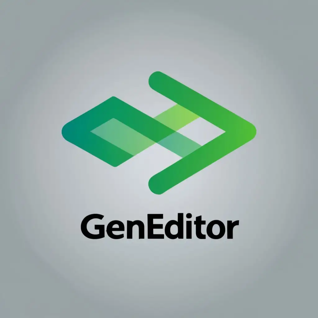 logo, editor, with the text "genEditor", typography, be used in Technology industry