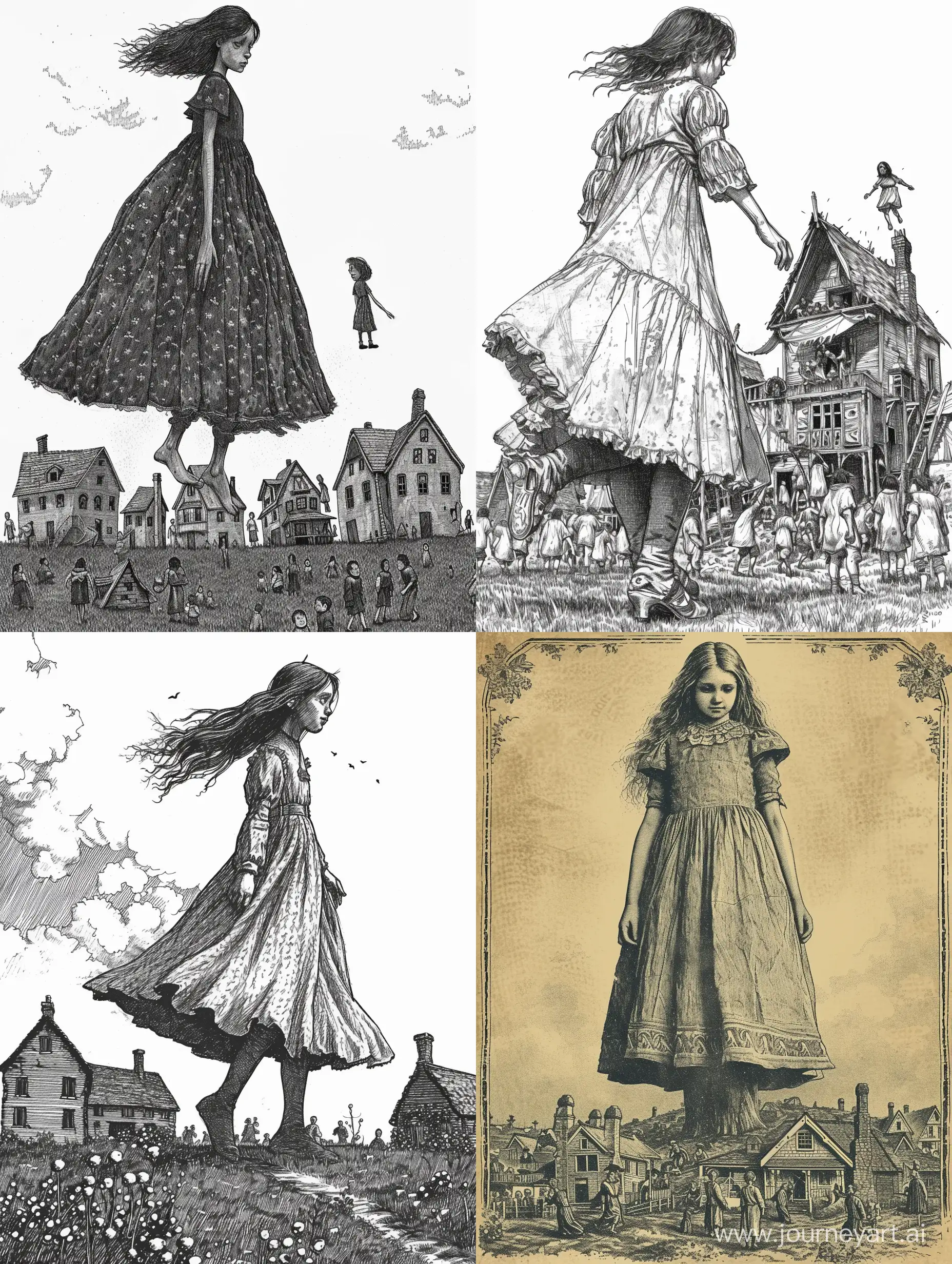 Giantess-in-Long-Dress-Tramples-CentimeterMens-Realm