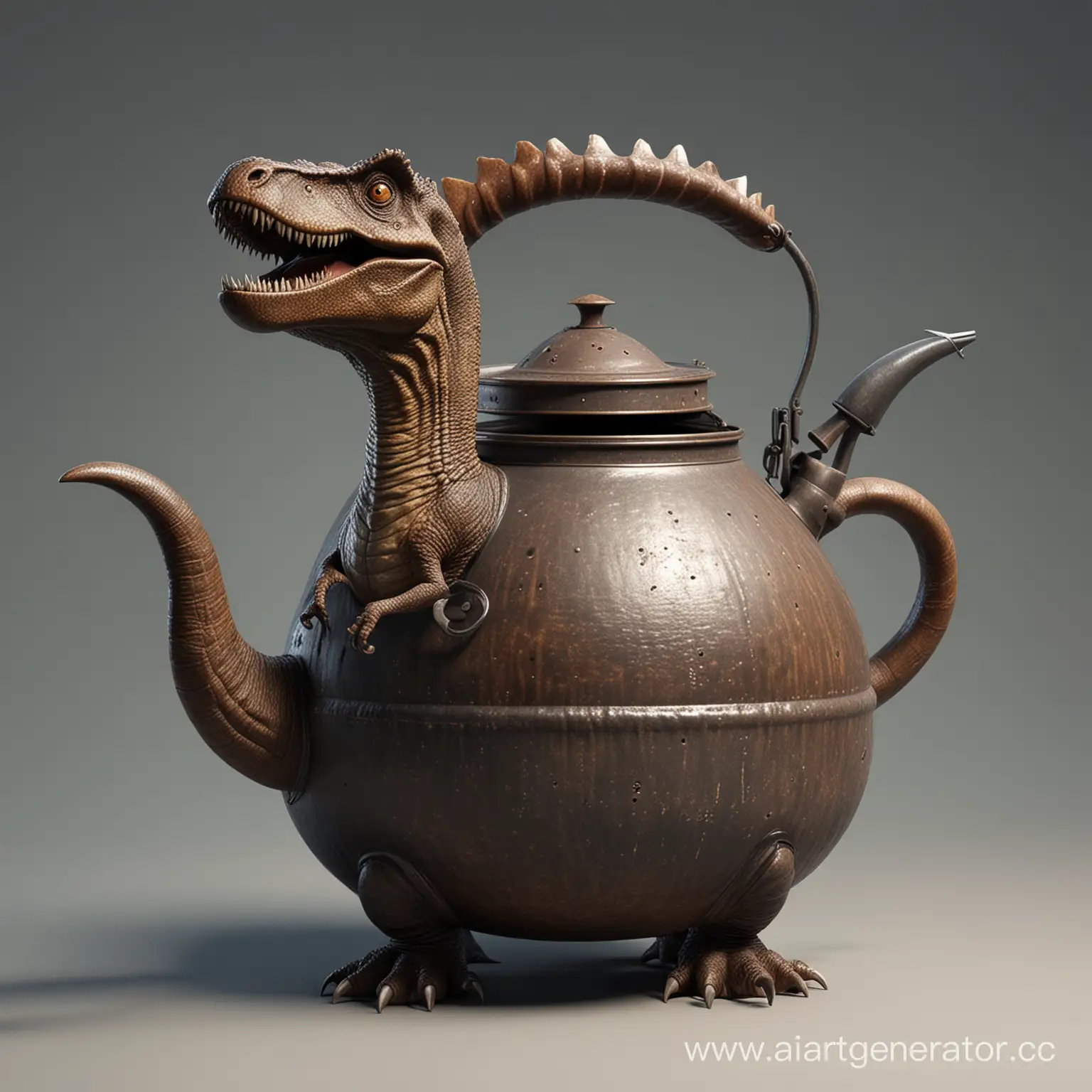 Whimsical-Dinosaur-Kettle-Sculpture