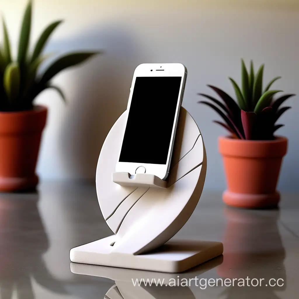 Versatile-Gypsum-Phone-Stand-for-HandsFree-Convenience