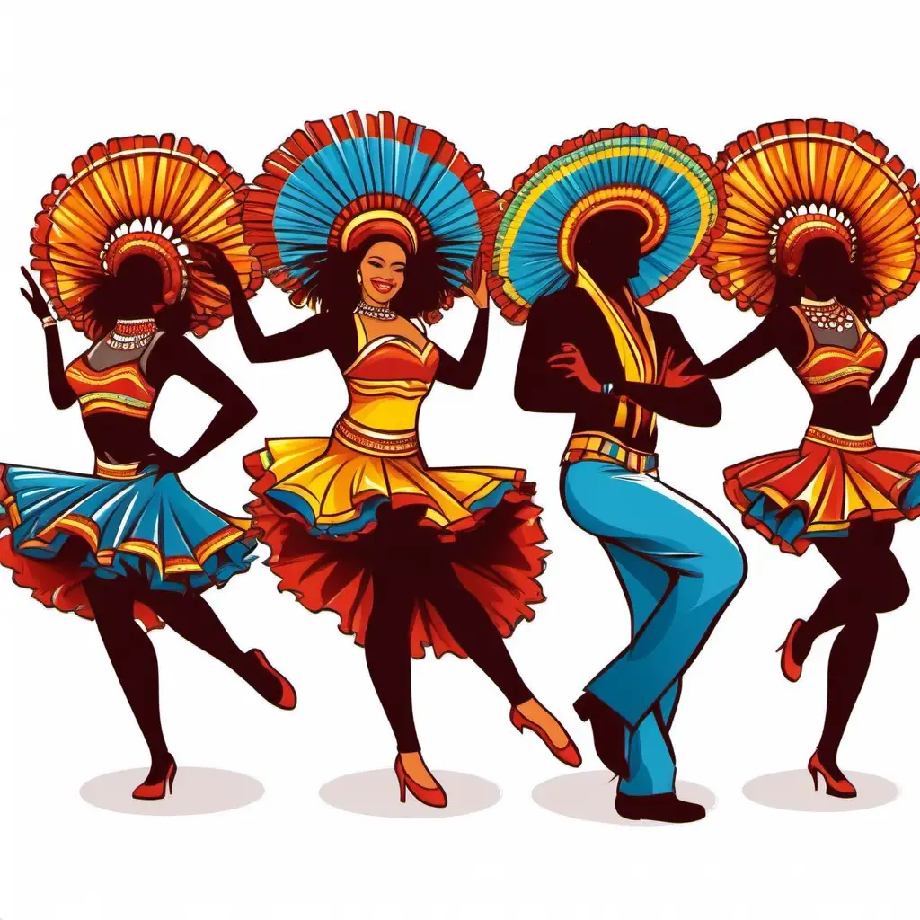 Energetic-Latino-Samba-Dance-on-White-Background