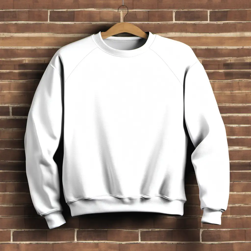Plain White Gildan 18000 Unisex Crewneck Sweatshirt Mockup