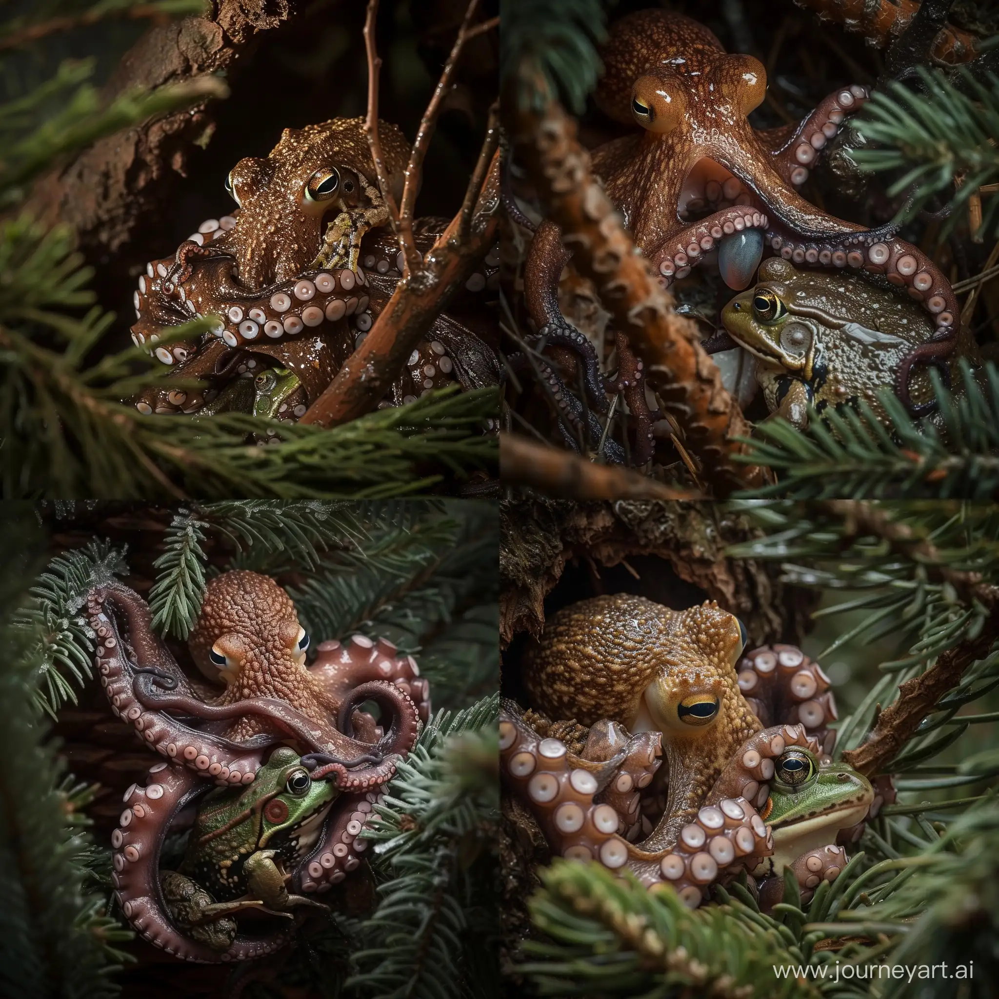 Octopus-Predation-in-Temperate-Pine-Rainforest