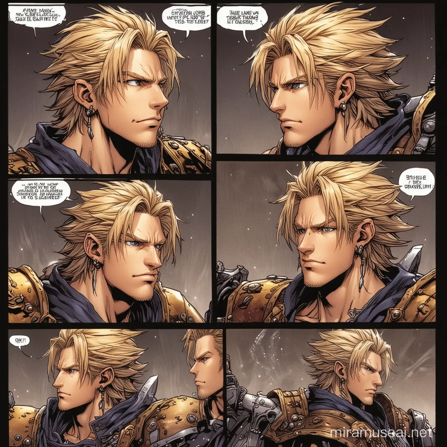 Sabin Final Fantasy 6 Comic Epic SelfSuplex Action