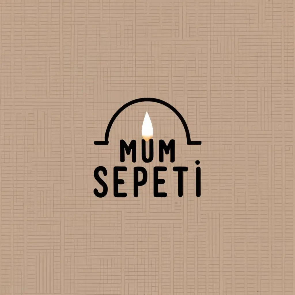 LOGO-Design-For-Candle-Basket-Elegant-Typography-Mum-Sepeti-for-Beauty-Spa-Industry