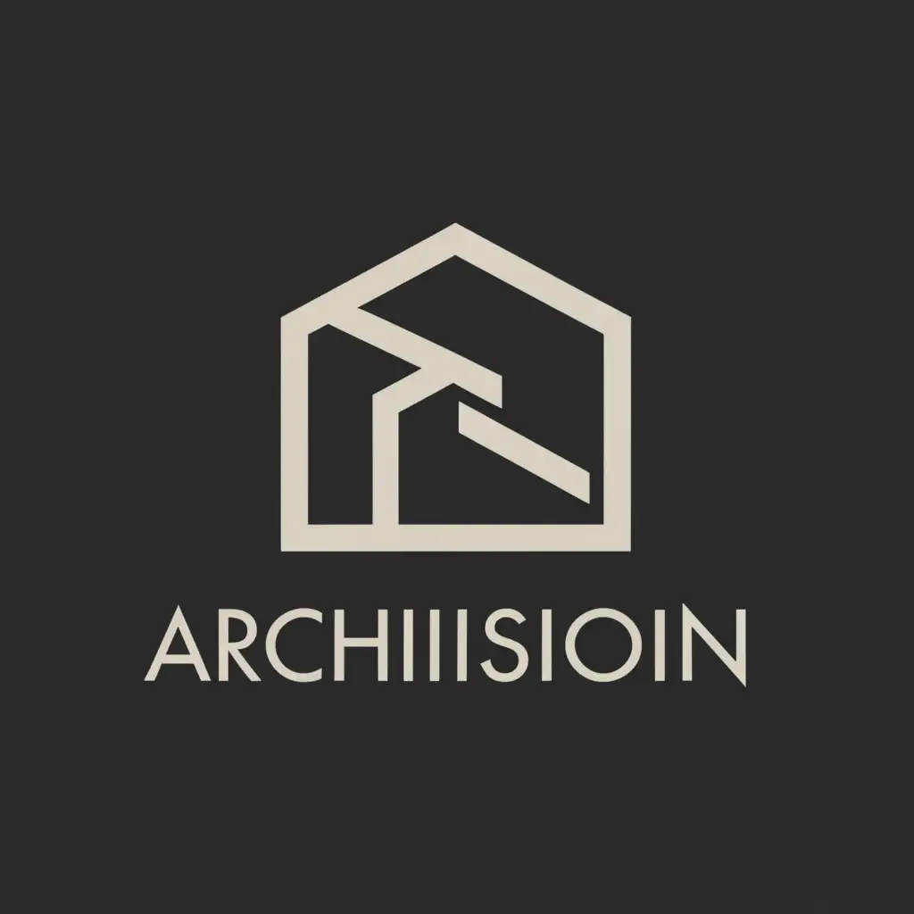 a logo design,with the text "Archivision", main symbol:house,Minimalistic,be used in Real Estate industry,clear background