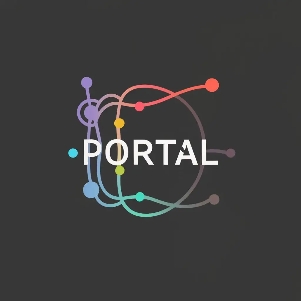 a logo design,with the text "portal", main symbol:portal,Minimalistic,be used in Internet industry,clear background