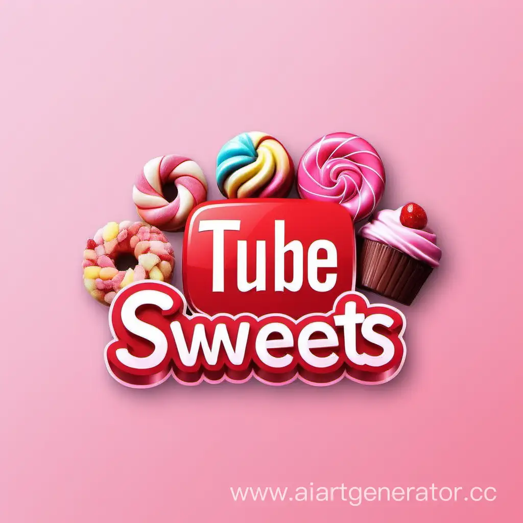 Delicious-Sweets-Logo-Design-for-a-Tempting-YouTube-Channel