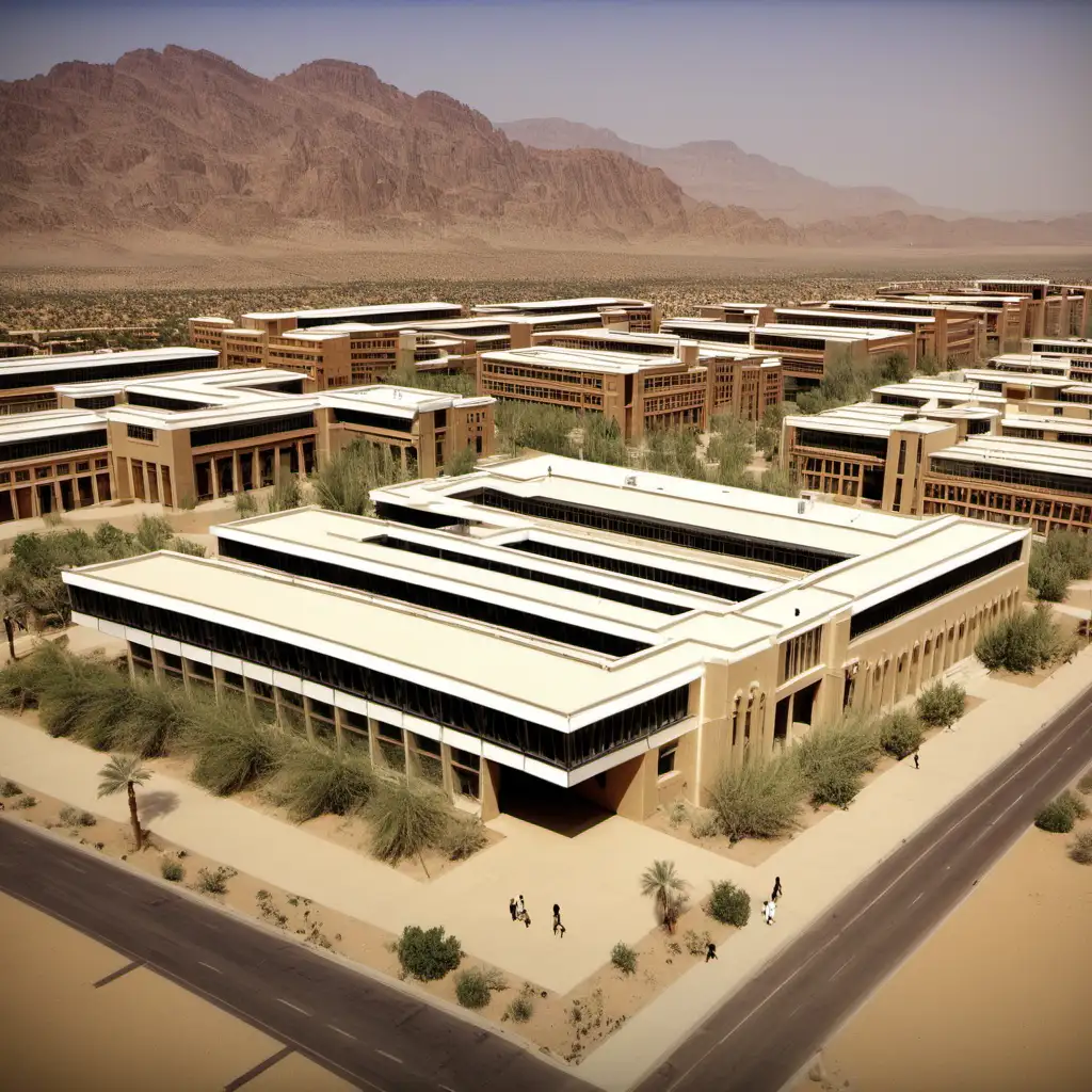 Desert University Campus with Modern Architecture