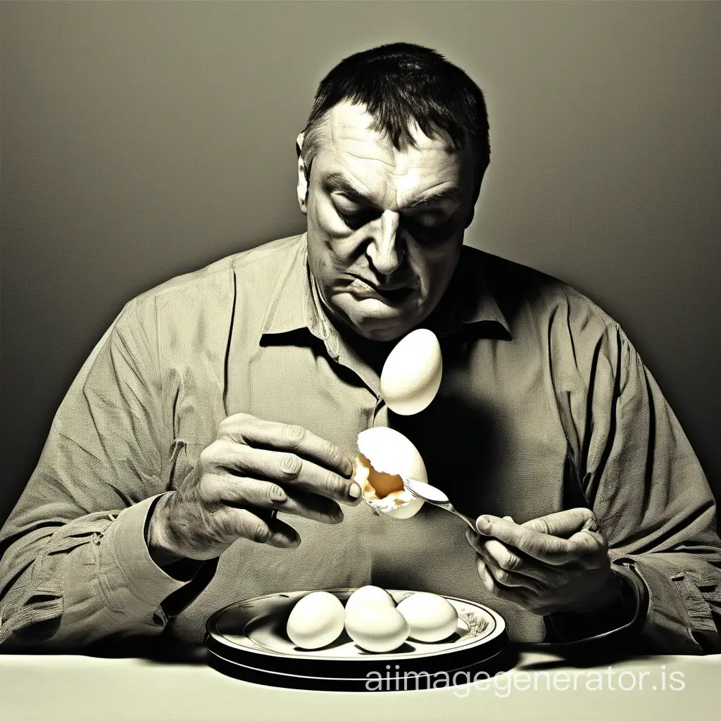 Hungry-Man-Enjoying-Devouring-a-Delicious-Egg