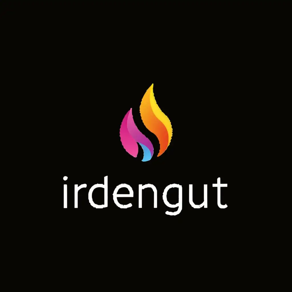 a logo design,with the text "IrdenGut", main symbol:Mud Ofen burn,Minimalistic,be used in Entertainment industry,clear background