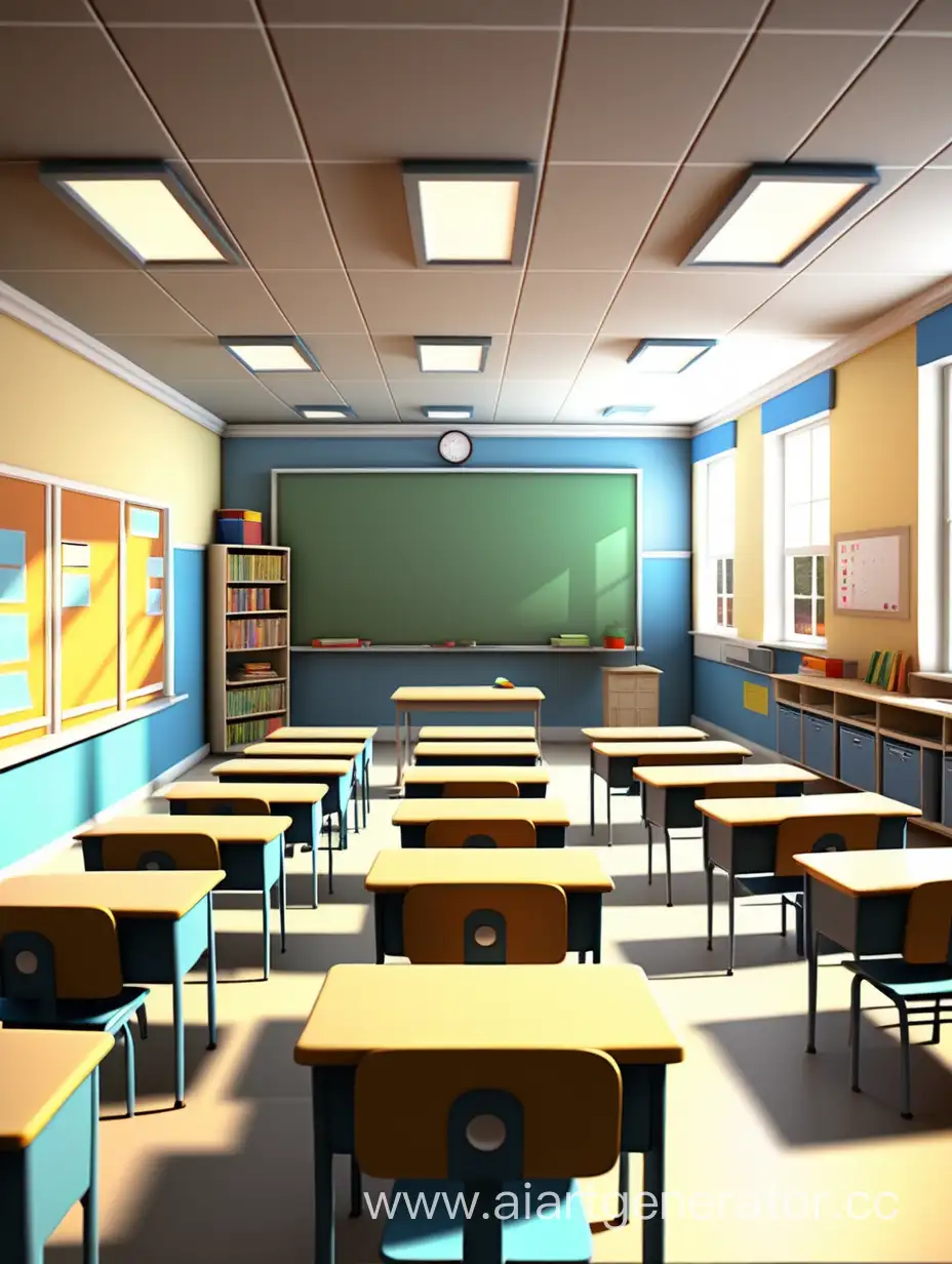 Empty-3D-School-Classroom-Perspective