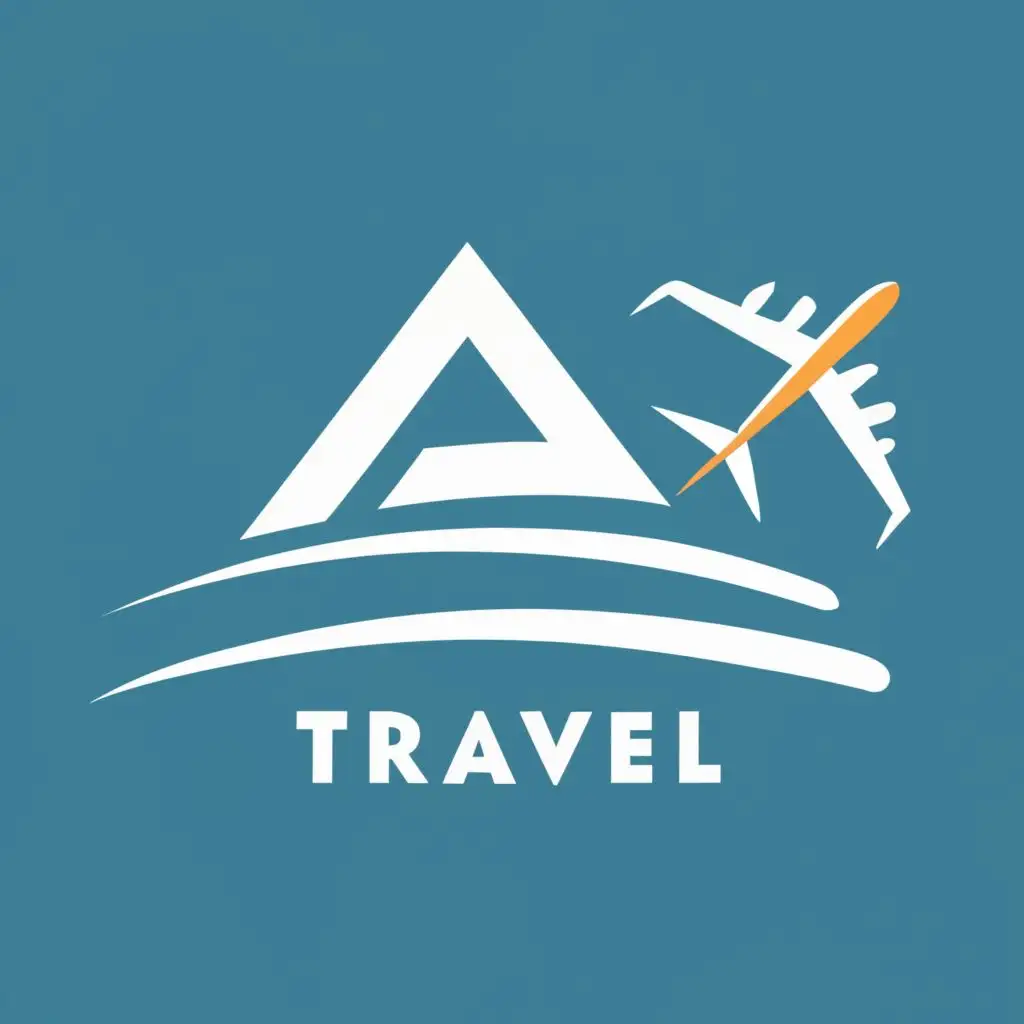 logo, Airplane, with the text "Aman Travel", typography, be used in Travel industry