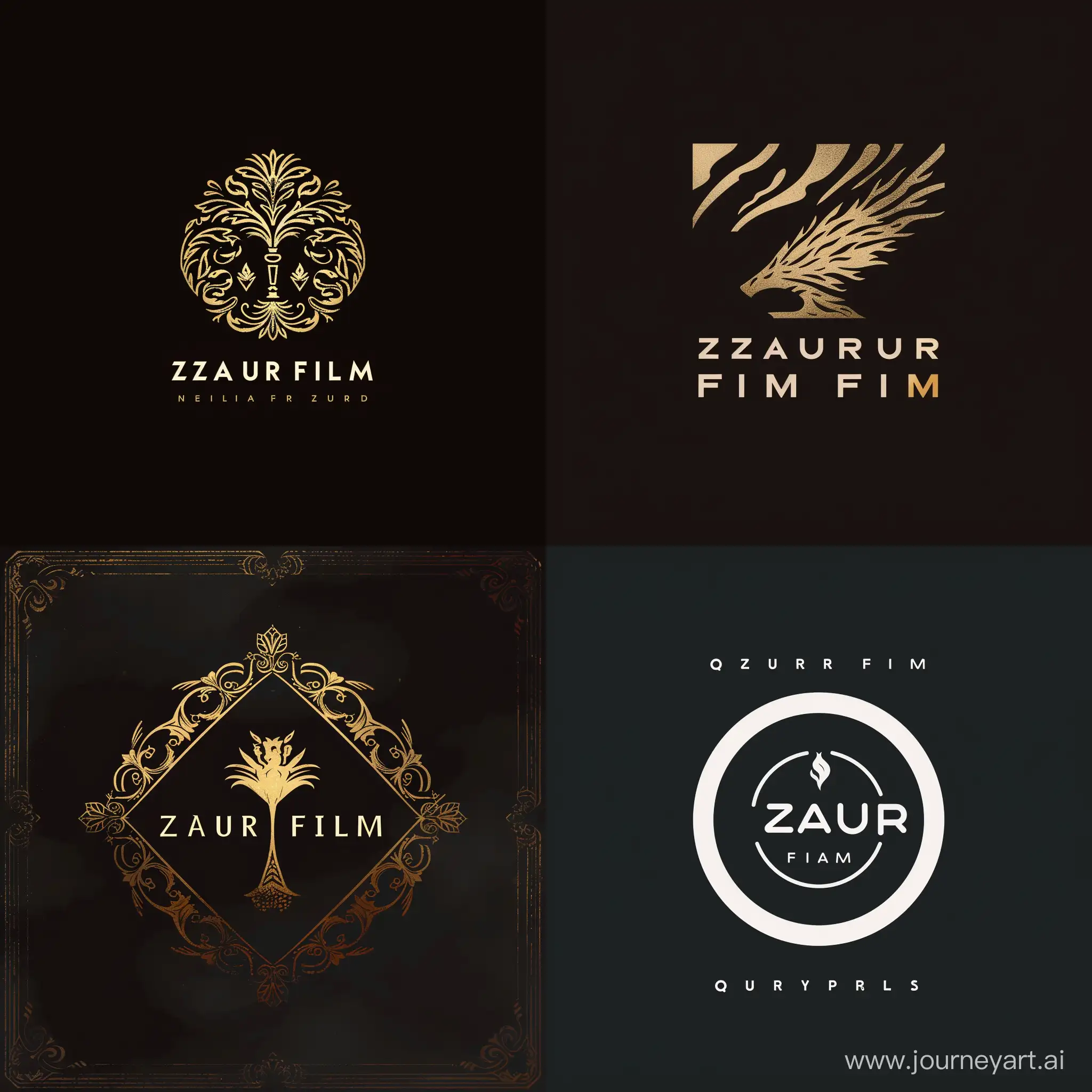 создай логотип для видео студии с названием ZAUR FILM