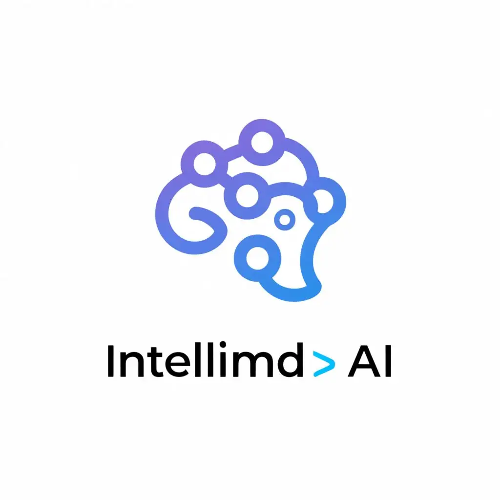a logo design,with the text "IntelliMD AI", main symbol:AI,Moderate,clear background